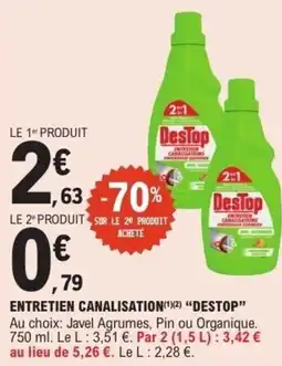 E.Leclerc Entretien canalisation destop offre