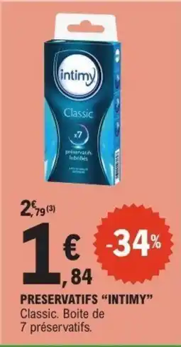 E.Leclerc Preservatifs intimy offre