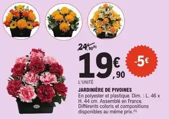 E.Leclerc Jardinière de pivoines offre