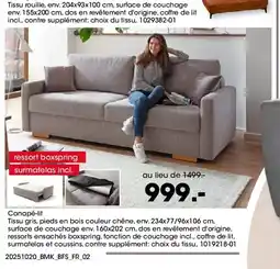 Möbel Martin Canapé-lit offre