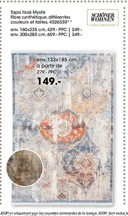 Möbel Martin Tapis tissé Mystik Fibre synthétique offre