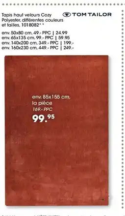 Möbel Martin Tapis haut velours Cozy Polyester offre