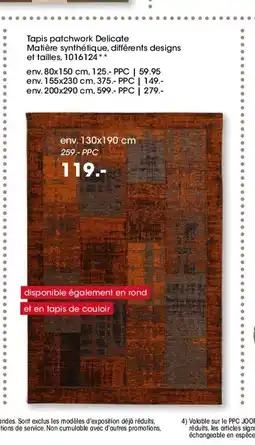 Möbel Martin Tapis patchwork Delicate offre