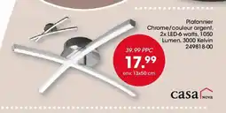 Möbel Martin Plafonnier Chrome/couleur argent offre