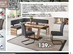Möbel Martin Groupe de banquette d'angle offre