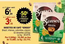 E.Leclerc Dosettes De Café Senseo offre
