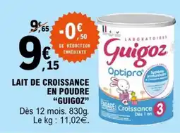 E.Leclerc Guigoz Optipro 3 offre