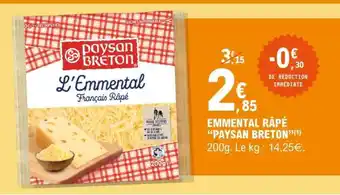 E.Leclerc EMMENTAL RÂPÉ PAYSAN BRETON offre