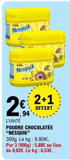 E.Leclerc Poudre Chocolatée Nesquik offre