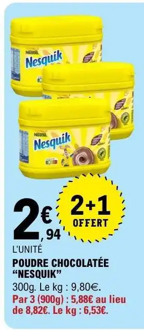 E.Leclerc Poudre Chocolatée Nesquik offre