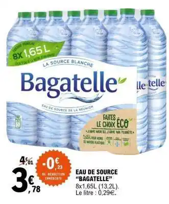 E.Leclerc Eau de Source 'Bagatelle' offre