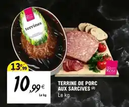 E.Leclerc TERRINE DE PORC AUX SARCIVES offre