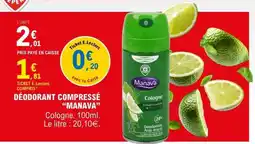E.Leclerc DÉODORANT COMPRESSÉ “MANAVA” offre
