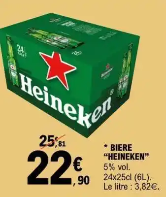 E.Leclerc BIÈRE “HEINEKEN” offre