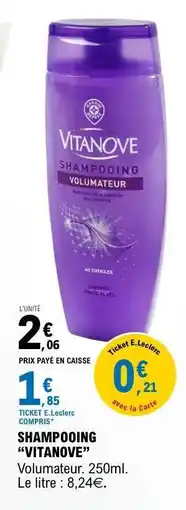 E.Leclerc SHAMPOOING “VITANOVE” offre