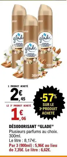 E.Leclerc DÉSODORISANT “GLADE” offre