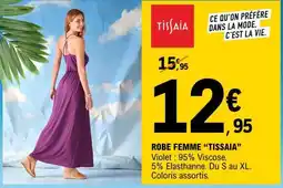 E.Leclerc ROBE FEMME 'TISSAIA' offre