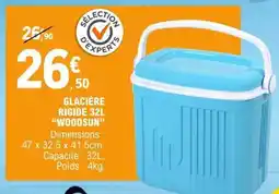 E.Leclerc GLACIÈRE RIGIDE 32L WOODSUN offre