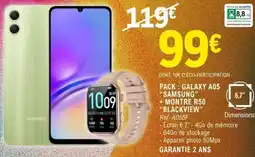 E.Leclerc Pack: Galaxy A05 + Montre R50 offre