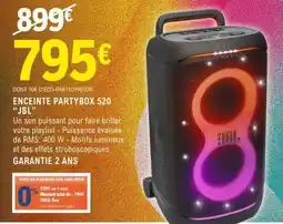 E.Leclerc ENCEINTE PARTYBOX 520 “JBL” offre