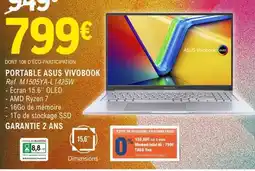 E.Leclerc PORTABLE ASUS VIVOBOOK offre