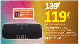 E.Leclerc ENCEINTE FLIP 7 “JBL” offre