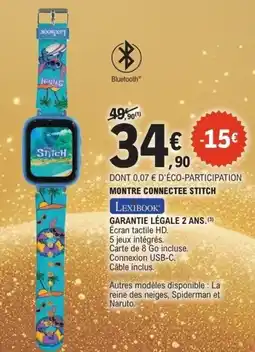 E.Leclerc Montre Connectee Stitch offre