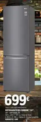 E.Leclerc Réfrigérateur Combiné LG offre