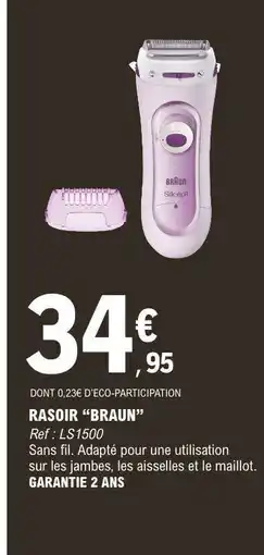 E.Leclerc RASOIR BRAUN offre