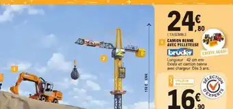 E.Leclerc Camion benne avec pelleteuse offre