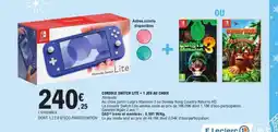 E.Leclerc CONSOLE SWITCH LITE + 1 JEU AU CHOIX offre