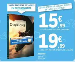 E.Leclerc Dragons DVD Édition Spéciale E.Leclerc offre