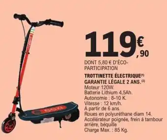 E.Leclerc Trottinette électrique offre