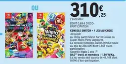 E.Leclerc CONSOLE SWITCH + 1 JEU AU CHOIX offre