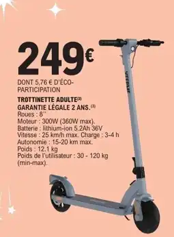 E.Leclerc Trottinette Adulte offre