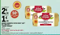 E.Leclerc Beurre Charentes-Poitou Doux AOP offre