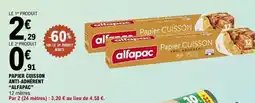 E.Leclerc Papier Cuisson Anti-Adherent Alfapac offre