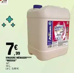 E.Leclerc VINAIGRE MÉNAGER MIEUXA offre
