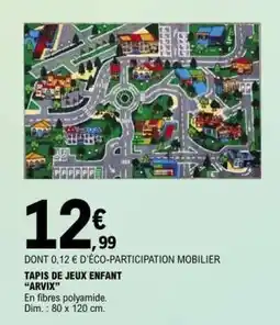 E.Leclerc TAPIS DE JEUX ENFANT “ARVIX” offre
