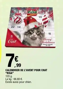 E.Leclerc Calendrier De L'avent Pour Chat Riga offre
