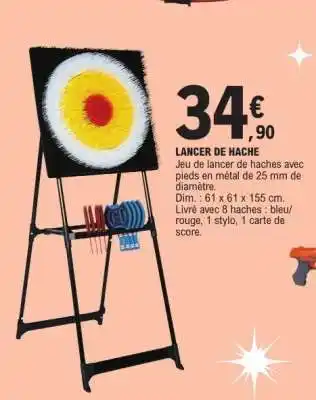 E.Leclerc LANCER DE HACHÉ offre