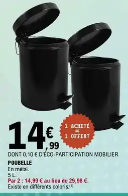 E.Leclerc POUBELLE offre