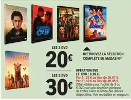 E.Leclerc LES 3 DVD offre