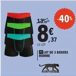 E.Leclerc 1 LOT DE 3 BOXERS HOMME offre