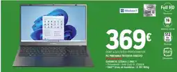 E.Leclerc PC PORTABLE TH5151G-15SL512 offre