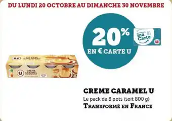 U Express Creme caramel u offre