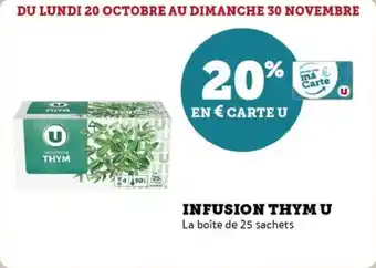 U Express Infusion thym u offre