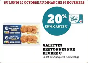 U Express Galettes bretonnes pur beurre u offre