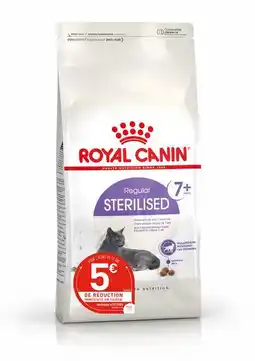 Gamm vert Croquettes Sterilised 7+ Royal Canin offre