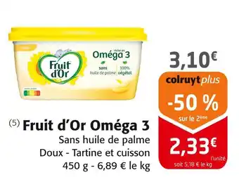 Colruyt Fruit d’or oméga 3 offre